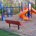 Twisty slide and Monkey Bars at Wilton Center Playground