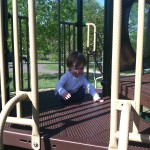 Climbing at Ben Brenman Park in Alexandria VA