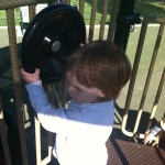 Steering wheel at Ben Brenman Park in Alexandria VA