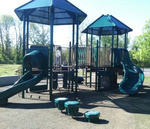 Play structure at Ben Brenman Park in Alexandria VA