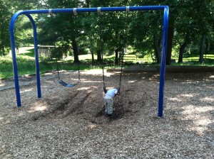 Swinging at Ft Ward Park