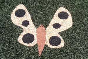 Butterfly inlay at Chessie's Big Back Yard