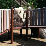 tree bark climber at Chessie's Big Back Yard