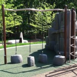 climbing ropes at Chessie's Big Back Yard