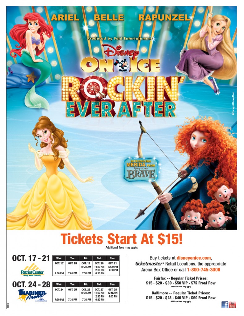Disney on Ice Presents Rockin' Ever After Flyer click here to download show flyer