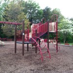 Climbing and monkey bars at Reston North Park