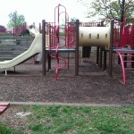 Climbing, tunnels, and slides at Reston North Park