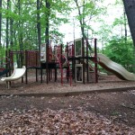 Play structure at South Lakes Drive Park in Reston, VA