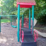 Climbing at Danbury Forest Tot Lot