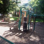 Climbing and slides at Danbury Forest Tot Lot