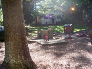 Play house at Danbury Forest Tot Lot