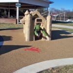 Sand castle at Chessie's Backyard Playground