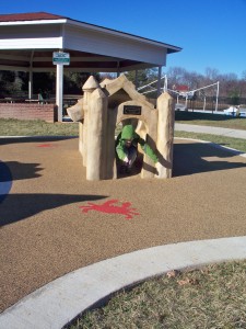 Sand castle at Chessie's Backyard Playground