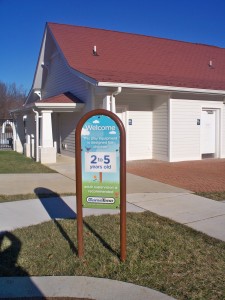 The newest playground at Chessie's Backyard is rated for 2-5 year olds