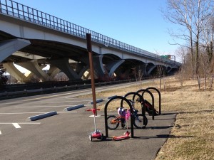 Bike racks at Jones Point Park