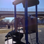 Climbing structure at Jones Point Park