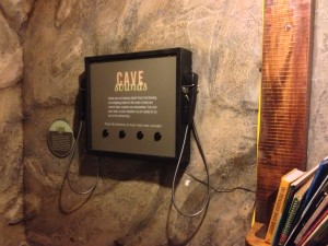 Hands On Caves Sounds activity at Potomac Overlook Kids' Cave in Arlington VA