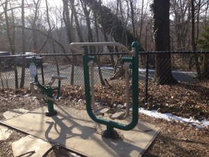 Potomac Overlook Regional Park playground exercise station