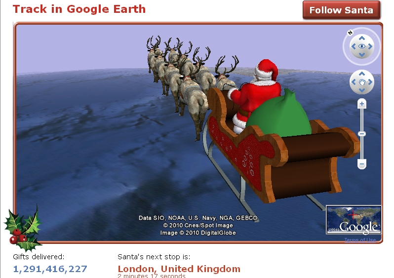 Norad Santa Tracker