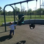 Swings at Ben Brenman Park in Alexandria VA