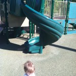 Twisty slide at Ben Brenman Park in Alexandria, VA