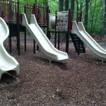 Slides at South Lakes Drive Park in Reston, VA