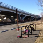 Bike racks at Jones Point Park