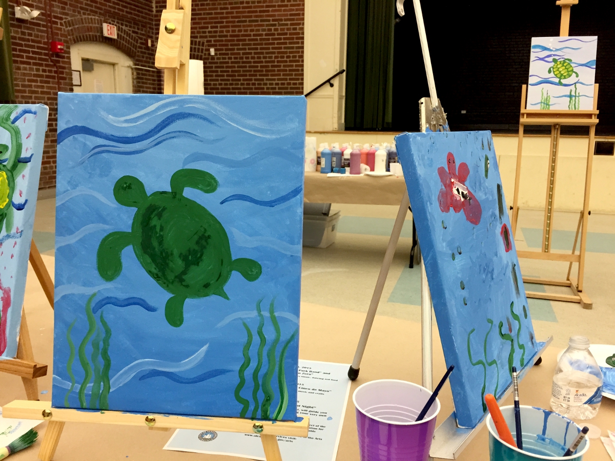 Masterpieces in progress Family Paint Night Alexandria VA Joy Troupe NOVA